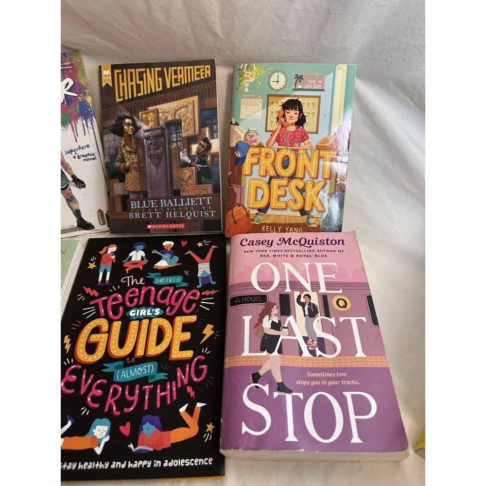 YA Book Bundle Lot 6 Primer Front Desk Tahira in Bloom One Last Stop + More‎